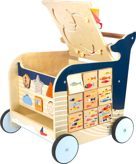 Small Foot Balena Premergător pentru 12++ Luni 11608 Albastră