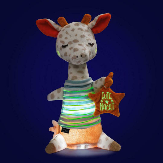 Fehn Sleep Toy Night Light Giraffe made of Fabric with Lights for 0++ Months