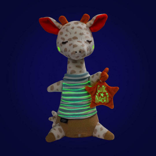Fehn Sleep Toy Night Light Giraffe made of Fabric with Lights for 0++ Months