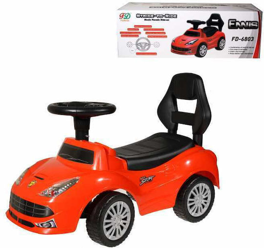 Zanna Toys Περπατούρα Κάμπριο Αυτοκινητάκι Ride On για 12+ μηνών Κόκκινο