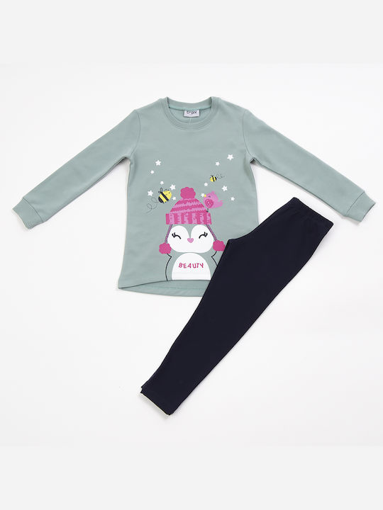 Trax Kinder Set mit Leggings Winter 2Stück Grün