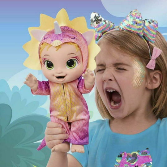 Hasbro Baby Alive Baby-Puppen-Set Dino Cuties Doll Triceratops Für 3+ Jahre