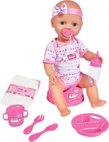 Simba Set Papușă Bebe New Born Baby Baby Doll Pentru 3+ Ani 43 Cm