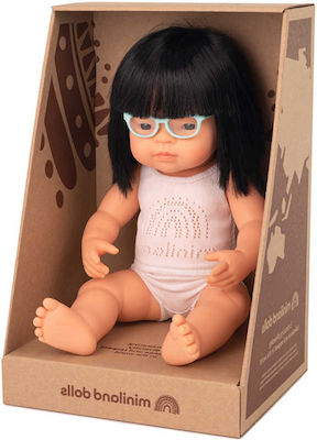 Miniland Păpușă pentru copii Asian Girl pentru 3+ Ani 38 cm.