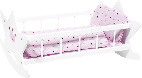 Goki Furniture Cradle White with Crown