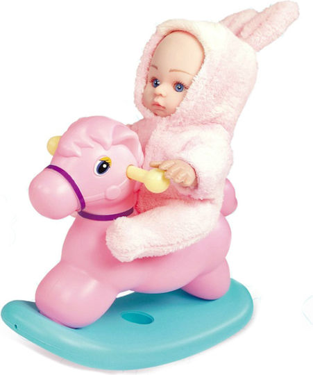 Set with Baby Doll Rocking Horse for 1+ Years