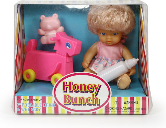 Avra Toys Baby Doll Set Baby with Horsey for 3+ years Years 15 cm.