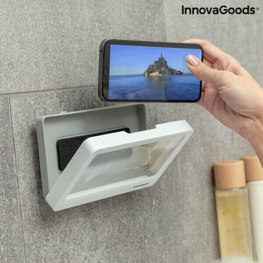 InnovaGoods Αδιάβροχη Θήκη Τοίχου Cashower για Smartphone σε Λευκό χρώμα