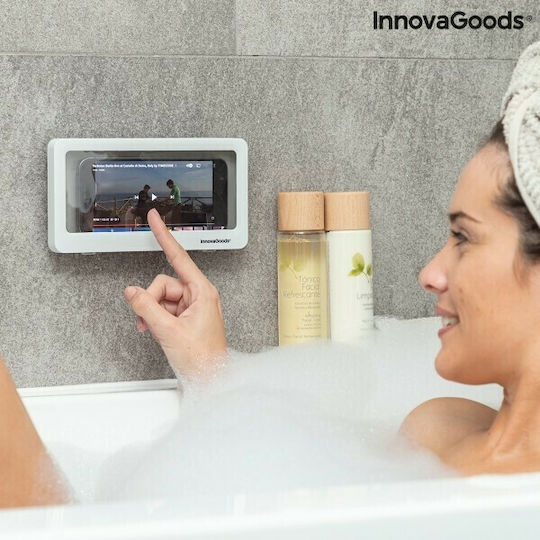 InnovaGoods Αδιάβροχη Θήκη Τοίχου Cashower για Smartphone σε Λευκό χρώμα