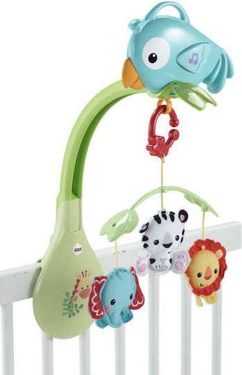 Fisher Price Мобиле Детско легло с музика и въртене Rain Forest за 0++ месеца