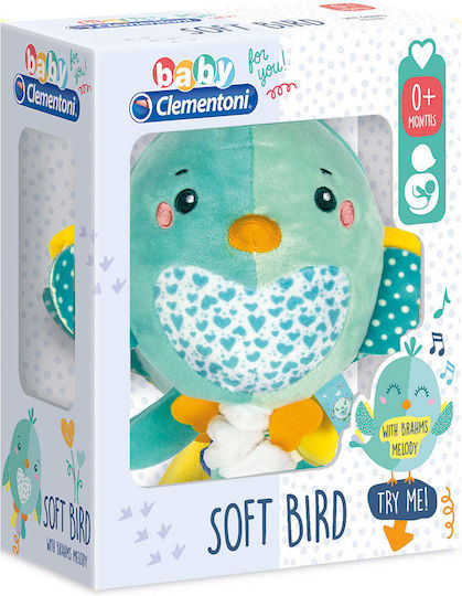 Baby Clementoni Pendant Toy for Car with Music Soft Bird for 0++ Months