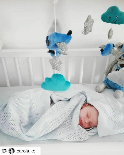 Babyono Mobile for Cot with Music Airplanes