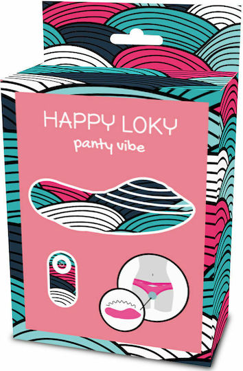 Dream Love Happy Loky Panty Vibe Vibrator G-Spot cu Telecomandă 8cm Roz