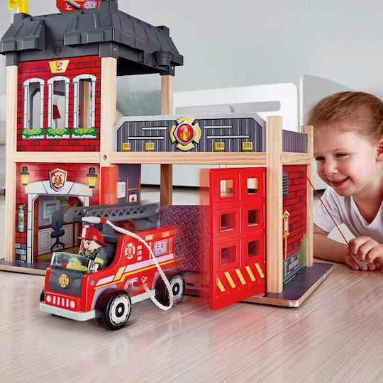 Hape Fire Station Γκαράζ Πυροσβεστικό για 3+ Ετών