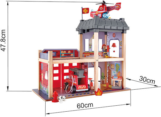 Hape Fire Station Γκαράζ Πυροσβεστικό για 3+ Ετών