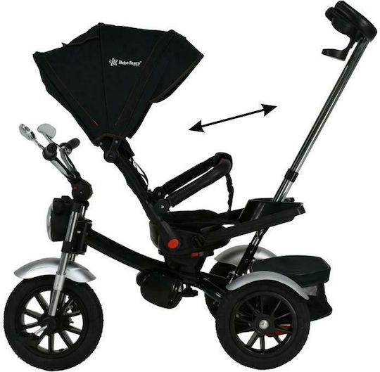 Bebe Stars 360° Chopper Μετατρεπόμενο με Χειρολαβή Γονέα για 9 Μηνών Μαύρο