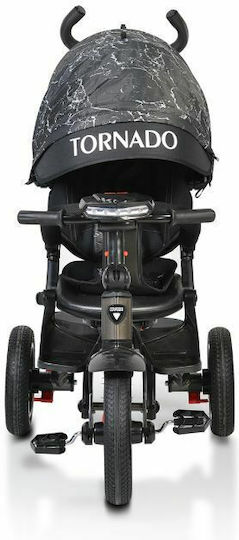 Byox Tornado Dark Kids Tricycles with Parental Handle for 3-6 Years Gray