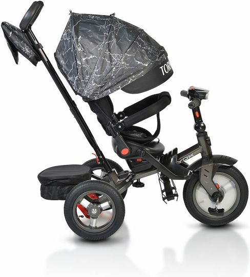 Byox Tornado Dark Kids Tricycles with Parental Handle for 3-6 Years Gray