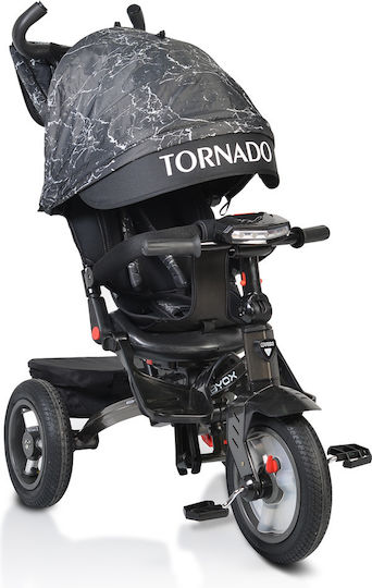 Byox Tornado Dark Kids Tricycles with Parental Handle for 3-6 Years Gray