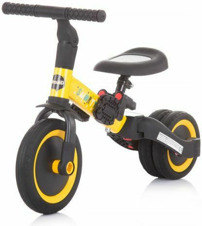 Chipolino Kids Tricycle Bicycle Smarty Convertible for 12+ Months Yellow