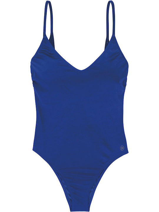 Rhodes One Piece Swimsuit with Removable Padding for Large Bust Blue
