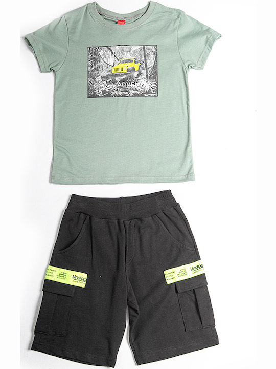 Set pentru copii cu șorturi Vară 2buc Kaki Adventure