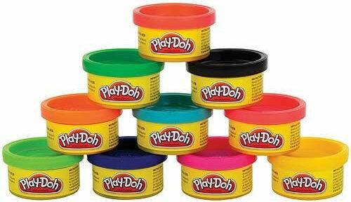 Hasbro Play-Doh 10 Теста За Моделиране Пластелини Play-Doh За 2+ Години Многоцветни E24