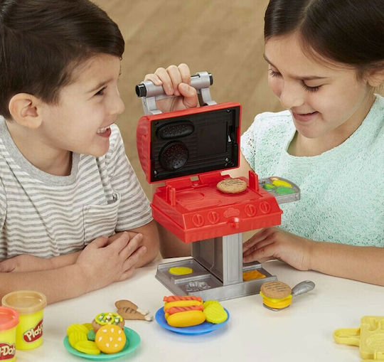 Hasbro Play-Doh Knete - Grill n' Stamp Spiel-Set für 3+ Alter, 6 Stück