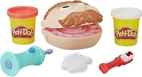 Hasbro Play-Doh Plasticine Mini Doctor Drill 'n Fill Dentist Game For Ages 3+ 2pcs