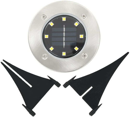 vidaXL Set of 8 Stake Solar Lights Warm White with Photocell IP44 12cmx13cmcm