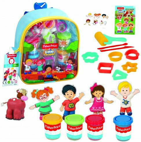 Fisher Price Knete Spiel-Set Für Kinder Ab 3 Jahren 4 Stück