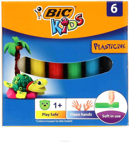 Bic Plasticines in Box for 1.5+ Years, 6pcs 947712