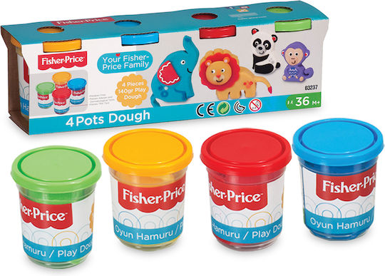 Fisher Price Knete Spiel-Set Animals Für 3+ Alter, 4 Stück
