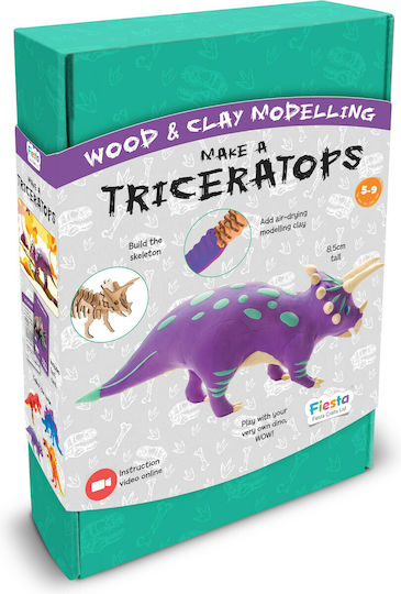 Fiesta Crafts Πλαστελίνη - Παιχνίδι Make a Triceratops για 5-8+ Ετών