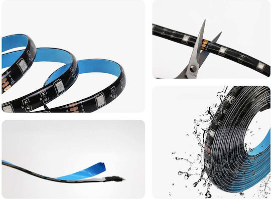 Sonoff Αδιάβροχη Smart Ταινία LED Wi-Fi 12V RGB Φως 2m Τύπου SMD5050 με Τροφοδοτικό, Τηλεχειριστήριο & WiFi Controller