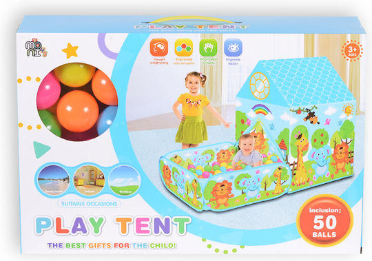Moni Kids House Play Tent Zoo for 3+ years Multicolour