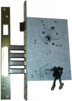 Cisa Recessed Lock Safe deposit box with Cylinder and Center 60mm Silver