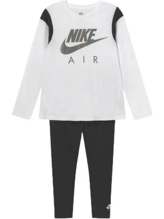 Nike Kinderbekleidungsset mit Leggings Weiß 2 Stück Nike Kinderbekleidungsset mit Leggings Weiß 2 Stück