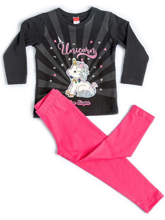 Joyce Kids Set with Leggings Winter 2pcs Black