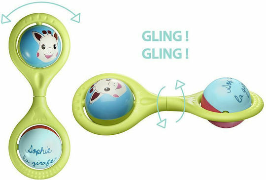 Sophie La Girafe Rattle Maraca for 3++ Months Light Blue