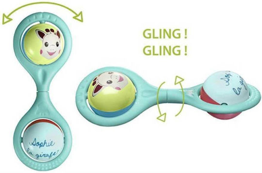 Sophie La Girafe Rattle Maraca for 3++ Months Light Blue