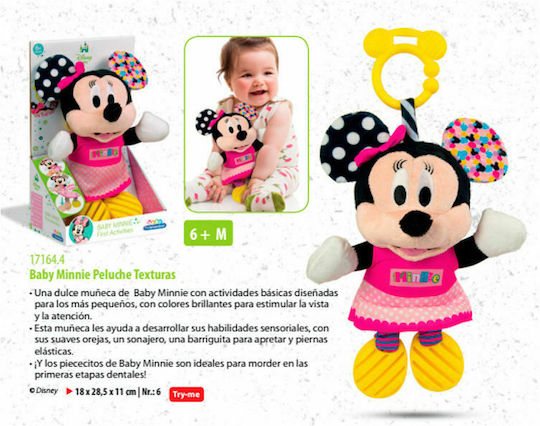 Baby Clementoni Minnie Baby Rattle for 6+ Months