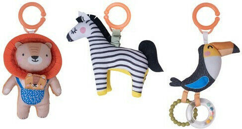 Taf Toys Baby Rattle Dizzy The Zebra For Newborns
