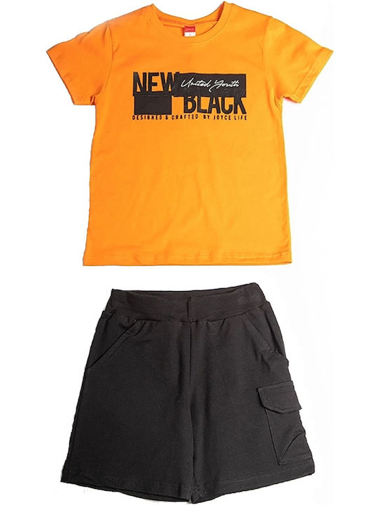 Joyce Kids Set with Shorts Summer 2pcs Orange