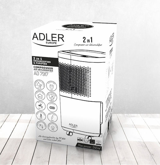 Adler AD 7917 Αφυγραντήρας με Συμπιεστή 10lt