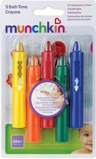 Munchkin Bath Time Crayons Bath Crayons for 36++ Months 5pcs