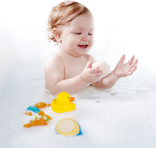 Hape Teddy And Friends Bath Squirts Water Faces for 0++ Months 5pcs