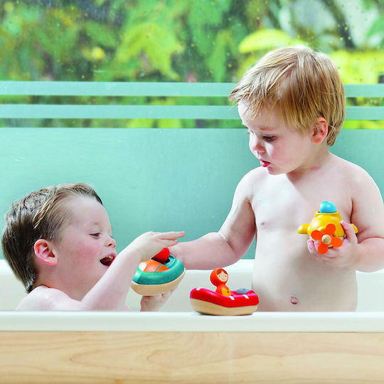 Plan Toys Βαρκούλα Μπάνιου Ακτοφυλακής για 12+ Μηνών