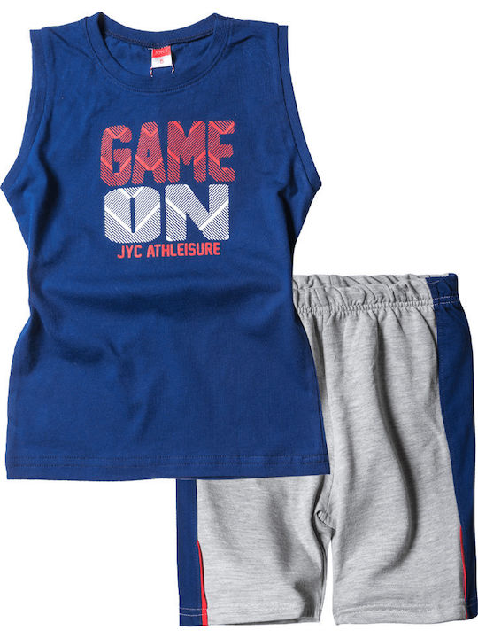 Kinder-Set mit Shorts Sommer 2Stück Blau Game On