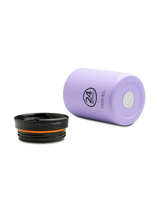 24Bottles Inox Thermo Lunch Box Travel Tumbler Purple 350ml